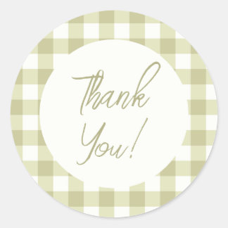 Adesivo Meadow Gingham - xadrez verde de sábio.