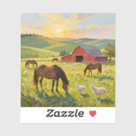 Adesivo Meadowlight Morning - Square Vinyl 