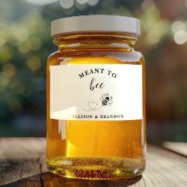 Adesivo `Meant to Bee Honey Wedding Favor