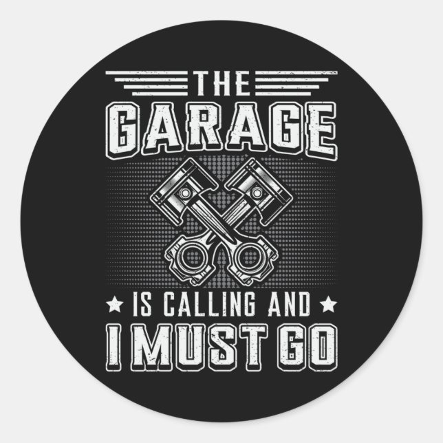 Adesivo Mecânica, Mecânica de Garagem Mecânica, Carro Funn (Frente)