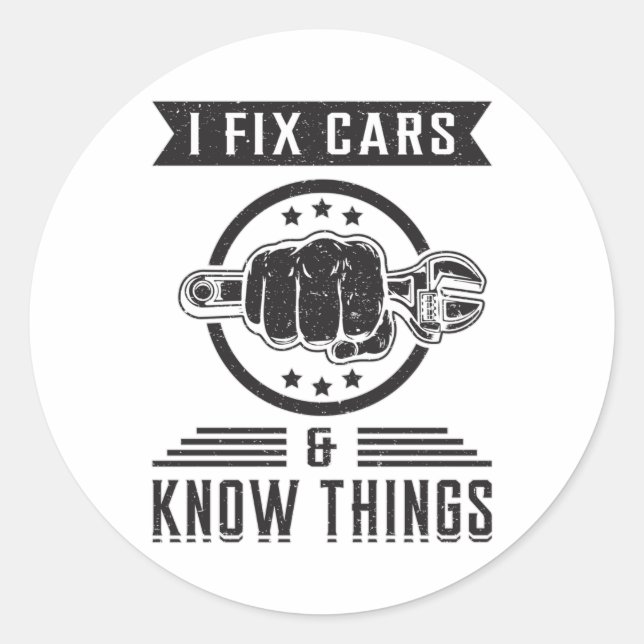 Adesivo Mecânica Mecânica Mecânica de Motores Garagem Funn (Frente)