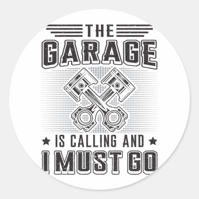 Adesivo Mecânica para reparação mecânica de garagem funny  (Frente)