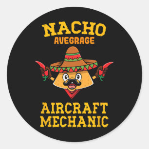 Adesivo Mecânico médio da aeronave nacho mexicana