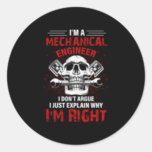 Adesivo Mecânico Sou Um Engenheiro Mecânico