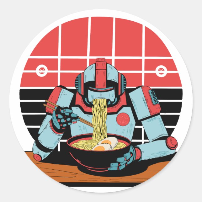 Adesivo Mecha Ramen (Frente)