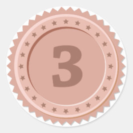 Adesivo Medalha de Bronze 3º Lugar