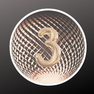 Adesivo Medalha de bronze, vencedor do 3º lugar 