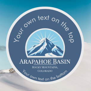 Adesivo Medalha de esqui Arapahoe Basin Colorado