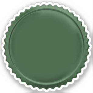 Adesivo Medalha de Estrela em Folha Verde 3D