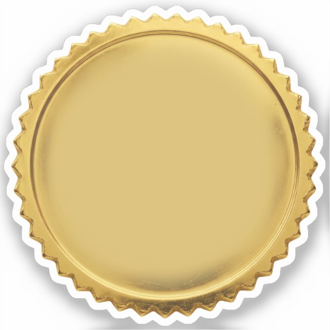 Adesivo Medalha de Excelência de Estrela Explosão de Selos (Frente)