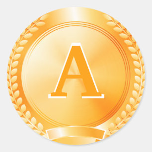 Adesivo Medalha de honra Dourado