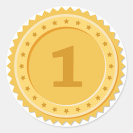 Adesivo Medalha de Ouro 1º Lugar