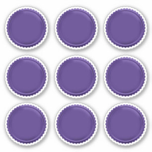 Adesivo Medalha de Prêmio Estrela em Folha de Violeta 3D x