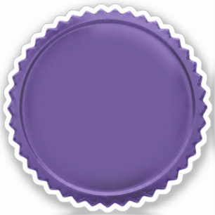 Adesivo Medalha de Prêmio Estrela em Folha Violeta 3D