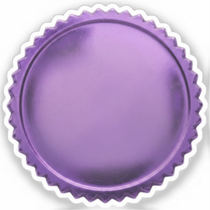 Adesivo Medalha de Prêmio Estrela em Folha Violeta 3D