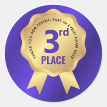 Medalha de Terceiro Lugar Concurso Azul e Dourado