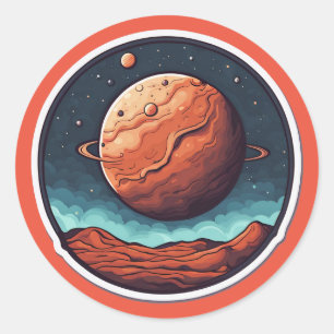 Adesivo Medalha pelo melhor astrônomo do mundo
