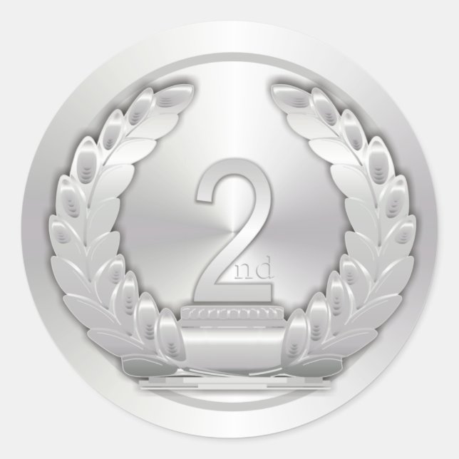 Adesivo Medalha Silver (Frente)