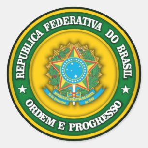 Adesivo Medalhão 2 de Brasil