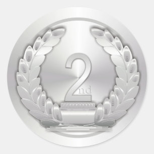 Adesivo Medalhista de prata