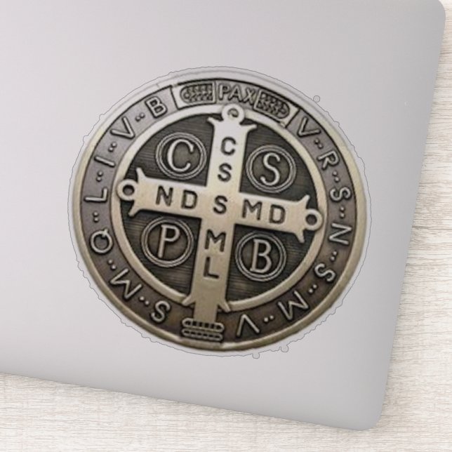 Adesivo medalla de San Benito (Detalhe)