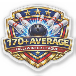 Adesivo Média de Boliche 170+ Liga de Outono/Inverno