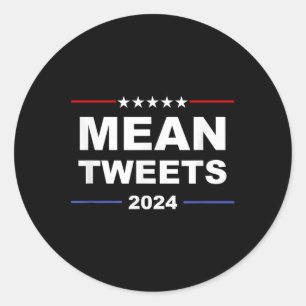 Adesivo Média Humorosa Tweets &amp; Trump 2024 Ge Político