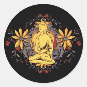 Adesivo Medicina Buddha na meditação