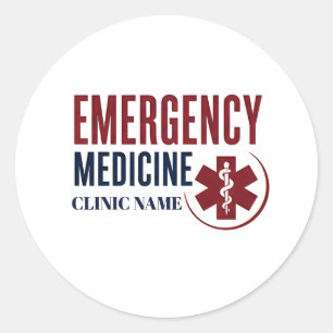 Adesivo Medicina de Emergência de Saúde