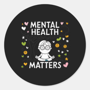 Adesivo Medicina Mental É Vinheta De Meditação Mindígena