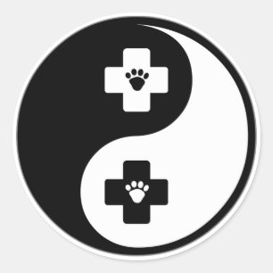 Adesivo Medicina veterinária de Yin Yang