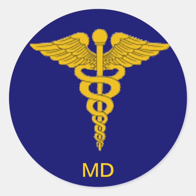 Adesivo Médico Caduceus Sticker (Frente)