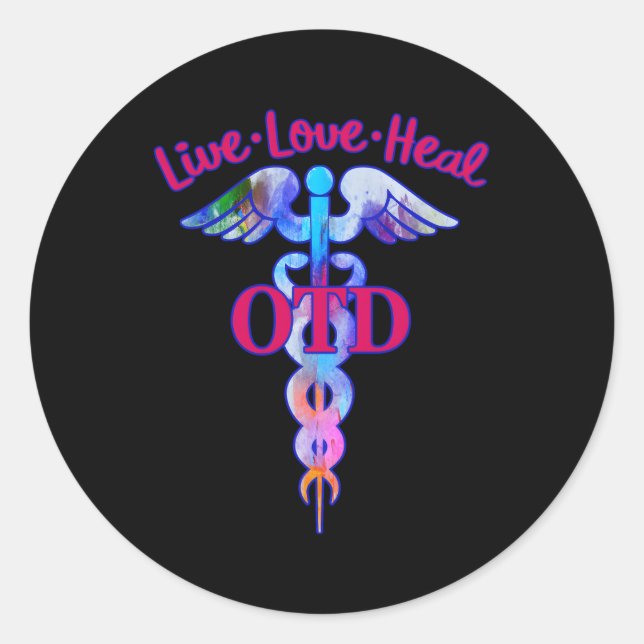 Adesivo Médico Da Terapia Ocupacional Otd Live (Frente)