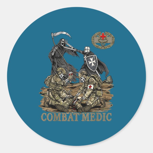 Adesivo Médico de Combate 68w Veterano Doc (Frente)