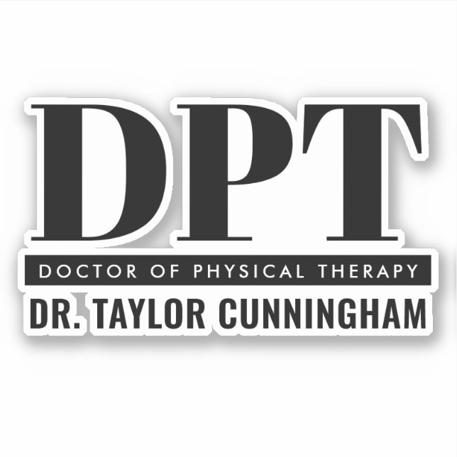 Adesivo Médico de DPT Moderno Personalizado em Terapia Fís (Frente)