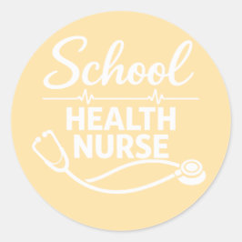 Adesivo Médico de Enfermeira de Saúde Escolar