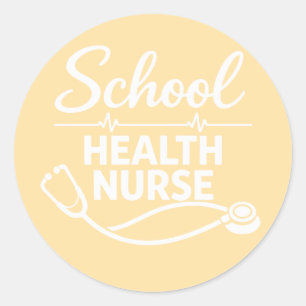 Adesivo Médico de Enfermeira de Saúde Escolar