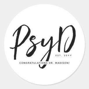 Adesivo Médico de PsyD Personalizado