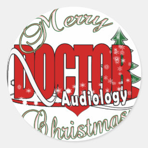 ADESIVO MÉDICO DO NATAL DO AUDIOLOGISTA DE AUDIOLOGIA