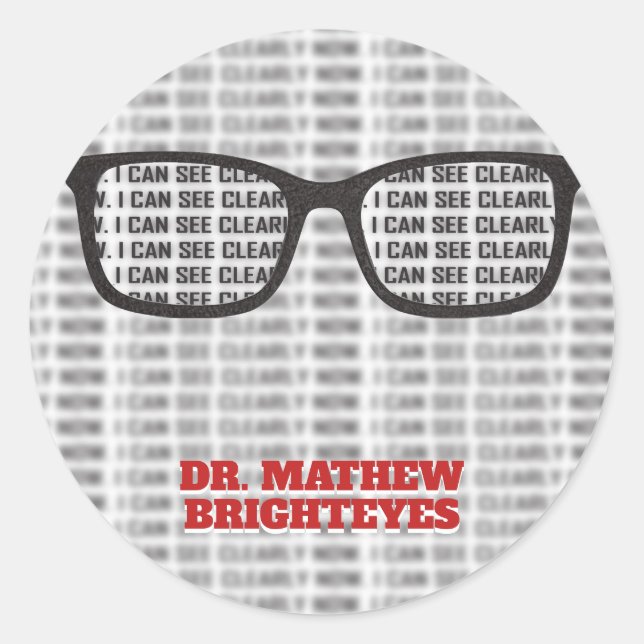 Adesivo Médico Ocular Optometrista (Frente)