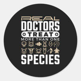 Adesivo Médicos Verdadeiros Veterinários Tratam Mais De Um
