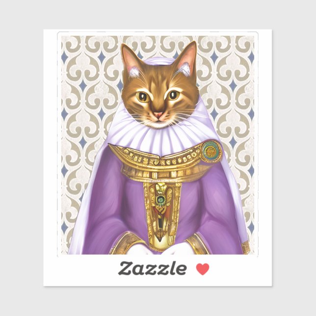 Adesivo Medieval Cat Maiden (Folha)