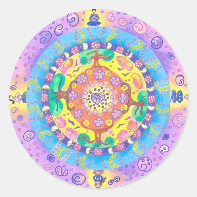Adesivo Medilludesign - Meditação Mandala (Frente)