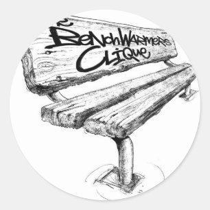 Adesivo médio benchwarmers_logo_sharpened