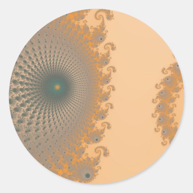 Adesivo Médio Dourado Spirole Stickers (Frente)