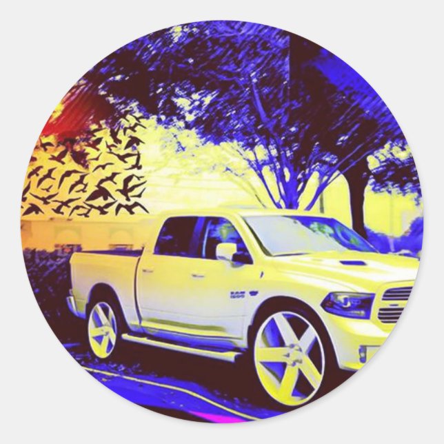 ADESIVO MÉDIO KNIGHT TRUCK STOP (Frente)