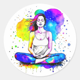 Adesivo Meditação de Bela Arte Espiritual