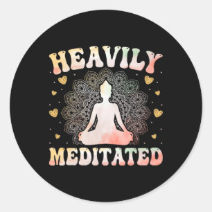 Adesivo Meditação de Yoga Yogi - Yoga Zen Fortemente Medit