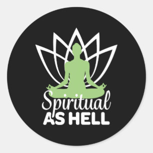 Adesivo Meditação Espiritual Como o Inferno Yoga Namaste R