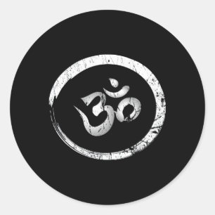 Adesivo Meditação Ohm Om Aum Yoga Namaste Espiritual